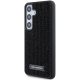 Karl Lagerfeld Samsung Galaxy S24 vāciņš Rhinestone Metal Logo, melns