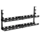 Maclean MC-102 B Under-Desk Cable Organizer, 2 Levels, Black
