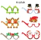 Paper festive glasses, 6 pcs, assorted designs