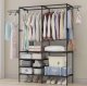 Large Clothes Hanger Rack Open Wardrobe with Storage Shelves Clothe Closet Ruhhy 22671