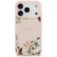 Guess Grained Flowers Classic Logo MagSafe Phone Case Cover iPhone 17 Pro Max - pink