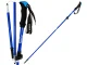 Folding Adjustable Trekking Pole (1 pc), Blue