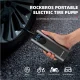Rockbros 42720001001 Electric Bike Pump with LED Display, Black
