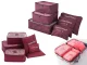 Travel Organizer Set for Suitcase, 6 pcs, Burgundy