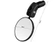 Bicycle Rearview Mirror, Handlebar Mount, Convex, 360°, Black