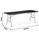 Plonos 440101 saliekams dārza un banketu galds 244 cm, melns