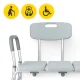 4Fizjo 1955 Wide Shower and Bath Chair with Backrest