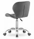 AVOLA Velvet Swivel Home Office Desk Chair, Grey