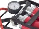 Double Cylinder Foot Pump with Pressure Gauge and Adapters TUV