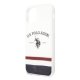 Apple iPhone 11 Pro 5.8\'\' US Polo Tricolor Pattern Collection Case Cover (USHCN58PCSTRB), White