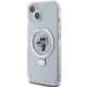 Karl Lagerfeld Ring Stand Karl&Choupette MagSafe Case for iPhone 15/14/13, White