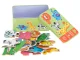 Ikonka KX6015 Kids Puzzle in Metal Tin Safari Animals, 25 pcs