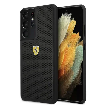 Ferrari Samsung Galaxy S21 Ultra Case On Track Perforated, Black