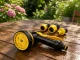 Garden Hose Spray Gun with 10 Modes and Connectors, Yellow/Black