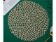 Round Openwork Table Placemat, 41 cm, Gold