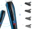 Wireless Hair and Beard Clipper MS-5035 with Attachments, Blue/Black
