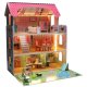 Lulilo Gardeno Wooden Dollhouse with Furniture and LED Lights, 70cm, Pink