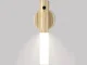 LED Wall Lamp with Motion Sensor and Magnetic Mount, Light Brown