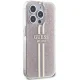 Guess iPhone 14 Pro Max Case IML 4G Gold Stripe, Pink