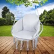 \"Stork\'s Nest\" Swing with Cushion for Garden Terrace or Balcony