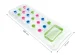 Intex 59894 Inflatable Beach Mattress 188x71 cm, Transparent with Colorful Accents