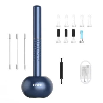 Bebird M9 S Smart Otoscope Ear Cleaning Device with Full HD Camera, Blue