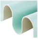 4Fizjo 245 TPE Anti-Slip Yoga and Fitness Mat, 1 cm, Mint/Grey