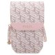 Guess Handbag G Cube Stripe for Phone, Pink