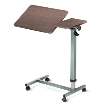 Overbed Table on Wheels 4FIZJO ULTRA Adjustable, Walnut
