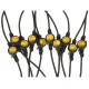 Maclean MCE410 Garden Light Chain, 10m, 10x E27, IP44