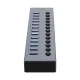 USB Hub Orico BT2U3-13AB 13x USB-A 3.0 with Individual Switches - Gray