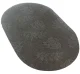 Quick Drying Oval Bathroom Mat Rug, Brown