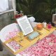Extendable Bamboo Bathtub Caddy Tray, 70-105 cm