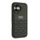 Audi Synthetic Leather Case for iPhone 16 6.1\", Black