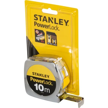Stanley Powerlock Tape Measure 10m x 25mm, Plastic Case