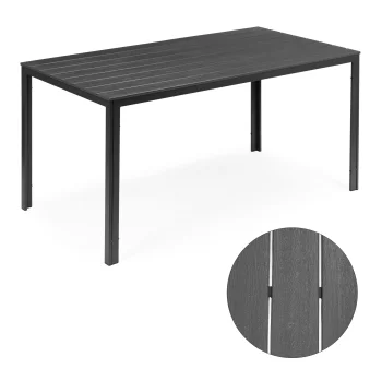 Multigarden Garden Table for 6 Persons, 156x78 cm, Polywood, Grey