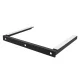 Maclean MC-629 Wall Shelf, Tempered Glass, 8kg, Black