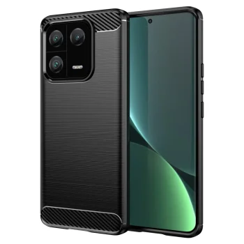 Xiaomi 13 Pro 1.8mm Carbon Fiber TPU Protective Case Cover, Black