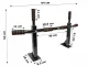 Ceiling / Wall Mount Crossbar Pull-Up Bar Sport Workout Body Training Fitness (Up to 250 kg)