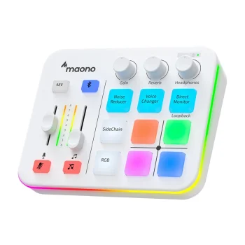 Maono G1 Neo External Streaming Sound Card, White