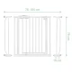 Nukido 718000 Child Safety Gate, 75-105 cm, White