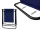 Lightweight Folding Camping Chair with Backrest 100kg, Navy Blue