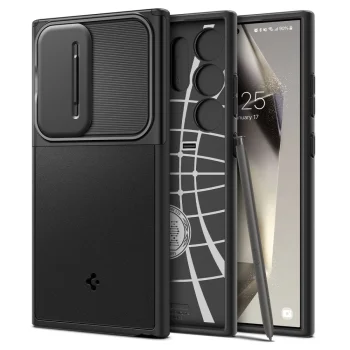 Spigen Optik Armor Case for Samsung Galaxy S24 Ultra, Black