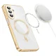 Tech-Protect MagFlex MagSafe Case for Samsung Galaxy A27 5G - Clear / Gold