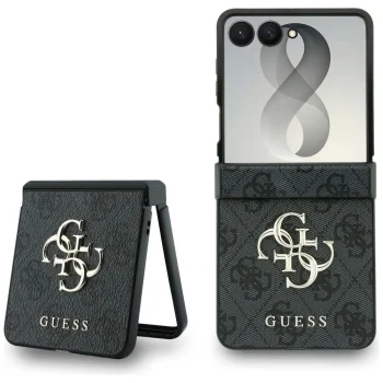 Guess Big 4G Logo Case for Samsung Galaxy Z Flip 8 - Black