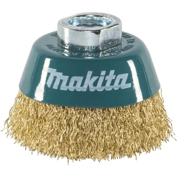 Makita D-39746 Steel Wire Cup Brush for Angle Grinders, M14, 60 mm