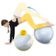 Gymnastic Exercise Ball 4FIZJO Reh Ball 75 cm with Pump, Grey
