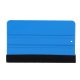 Large Squeegee with Felt Edge for Vinyl Wrap, Decals, Tint, 12.5x8 cm, Blue