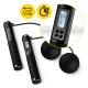 4FIZJO 2-in-1 Digital Jump Rope with Counter and Cordless Balls, Black