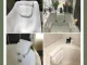 Bath Pillow with Suction Cups and Hook, White 32x30cm